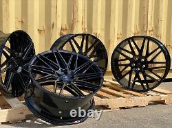 NEW 4x 22 RANGE ROVER SPORT STYLE ALLOY WHEELS VELAR 5x108 5x120 GLOSS BLACK