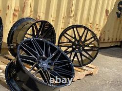 NEW 4x 22 RANGE ROVER SPORT STYLE ALLOY WHEELS VELAR 5x108 5x120 GLOSS BLACK
