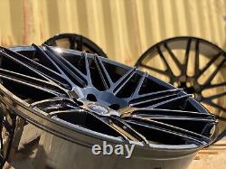NEW 4x 22 RANGE ROVER SPORT STYLE ALLOY WHEELS VELAR 5x108 5x120 GLOSS BLACK