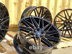 NEW 4x 22 RANGE ROVER SPORT STYLE ALLOY WHEELS VELAR 5x108 5x120 GLOSS BLACK