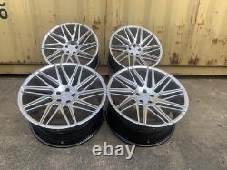 NEW 4x 22 RANGE ROVER SPORT STYLE ALLOY WHEELS VELAR 5x108 5x120 HYPERSILVER