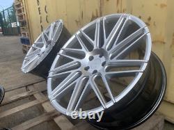 NEW 4x 22 RANGE ROVER SPORT STYLE ALLOY WHEELS VELAR 5x108 5x120 HYPERSILVER