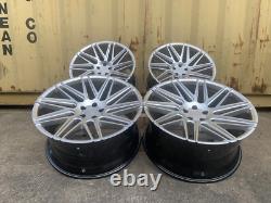 NEW 4x 22 RANGE ROVER SPORT STYLE ALLOY WHEELS VELAR 5x108 5x120 HYPERSILVER