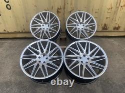 NEW 4x 22 RANGE ROVER SPORT STYLE ALLOY WHEELS VELAR 5x108 5x120 HYPERSILVER