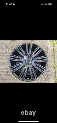 NEW 4x 22 RANGE ROVER STYLE ALLOY WHEELS 5x 108 VELAR GLOSS BLACK