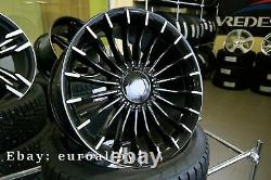 New 4x 21 inch ALPINA Style Rims For BMW 5 7 GT Black Concave Wheels Alloy New