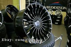 New 4x 21 inch ALPINA Style Rims For BMW 5 7 GT Black Concave Wheels Alloy New