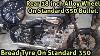 Original Type 18inch Alloy Wheels On Standard 350 Broad Tyre On Bullet Best Looking Allot Wheels