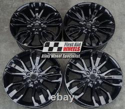 R306BG Swap RANGE ROVER SPORT 4x 21 GENUINE STYLE 507 GLOSS BLACK ALLOY WHEELS