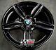 R379bg Swap Bmw 5 6 Series 4x 19 Genuine Style 351m Gloss Black Alloy Wheels