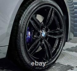 R379BG Swap BMW 5 6 SERIES 4X 19 GENUINE STYLE 351M GLOSS BLACK ALLOY WHEELS