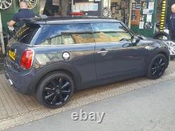 R401BG Swap MINI COOPER S F56 4X 18 GENUINE STYLE 507 GLOSS BLACK ALLOY WHEELS