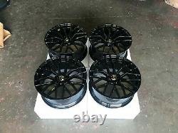 R8 Style 19 Alloy Wheels Gloss Black Fits Audi A4 A5 A6 A7 A8 Q3 Q5 Tt Rs5 S4