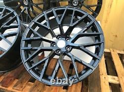 R8 V10 Style 18 Alloy Wheels Fit Audi A3 A4 TT Seat Leon VW Caddy Golf Skoda