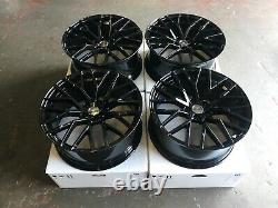 R8 V10 Style 18 Alloy Wheels Fit Audi A3 A4 TT Seat Leon VW Caddy Golf Skoda