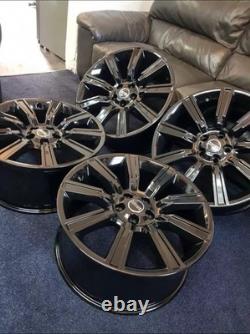 RANGE ROVER VOGUE SPORT 22 GLOSS BLACK ALLOY WHEELs STYLE 901 LR078437 X4