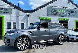 Range Rover 22'' Alloy Wheels Turbine 7 style Autobiography With New Tyres X4