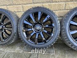 Range Rover Sport Discovery Style 1001 21 Gloss Black Alloy Wheels & Grabber