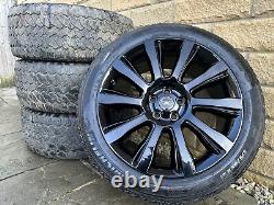 Range Rover Sport Discovery Style 1001 21 Gloss Black Alloy Wheels & Grabber