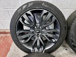 Range Rover Sport Vogue 21 Style 5007 Grey Alloy Wheels Pirelli Tyres L494