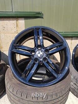 Refurbished Genuine Bmw Alloy Wheels Style 208m 4x18 Gloss Black F20 F21 F22