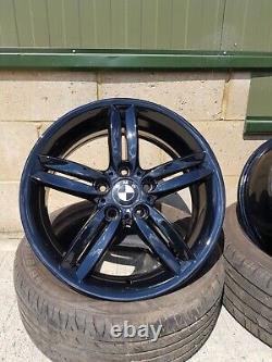 Refurbished Genuine Bmw Alloy Wheels Style 208m 4x18 Gloss Black F20 F21 F22