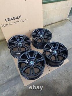Refurbished Genuine Bmw Style 194 8/8.5x17 Alloy Wheels Black 1/3/5 Series