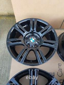 Refurbished Genuine Bmw Style 194 8/8.5x17 Alloy Wheels Black 1/3/5 Series