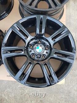 Refurbished Genuine Bmw Style 194 8/8.5x17 Alloy Wheels Black 1/3/5 Series