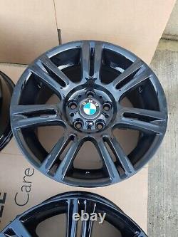 Refurbished Genuine Bmw Style 194 8/8.5x17 Alloy Wheels Black 1/3/5 Series