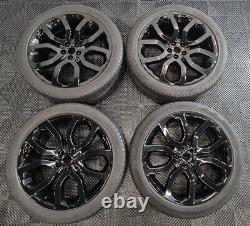 Refurbished Genuine Range Rover (STYLE 504) Alloy Wheels Black 20 WITH TYRES
