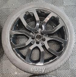 Refurbished Genuine Range Rover (STYLE 504) Alloy Wheels Black 20 WITH TYRES