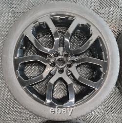 Refurbished Genuine Range Rover (STYLE 504) Alloy Wheels Black 20 WITH TYRES