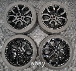 Refurbished Genuine Range Rover (STYLE 504) Alloy Wheels Black 20 WITH TYRES