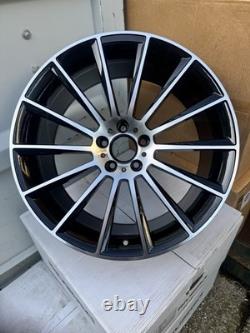 SET OF 4 20 5X112 Mercedes Style Turbine Alloy Wheels