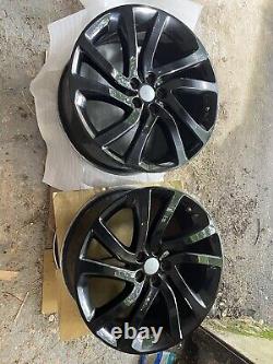 SET x 4 GENUINE OEM 22 LAND ROVER DISCOVERY ALLOY WHEELS BLACK STYLE 5011