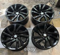 SET x 4 GENUINE OEM 22 LAND ROVER DISCOVERY ALLOY WHEELS BLACK STYLE 5011