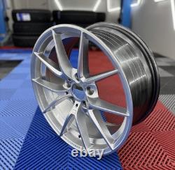 SILVER 19 CS STYLE ALLOY WHEELS BMW F20 F21 F22 1 2 SERIES 135i 763 240i 140i