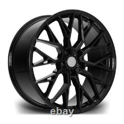 Satin Black x4 22 TW 504 Style Alloy Wheels Vogue Sport Discovery