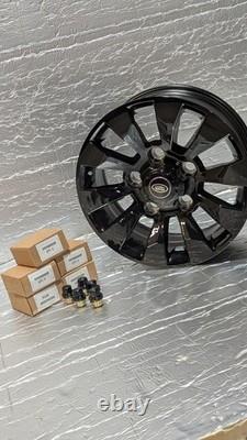 Sawtooth style alloy wheels. 18 inch set of 5 including 23 alloy wheel nuts