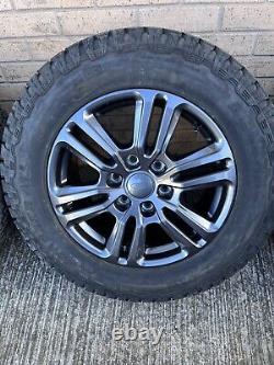 Set 18 Genuine New Style Ford Ranger Alloy wheels & General Grabber AT3 tyres