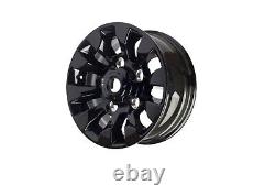 Set Of 5 Sawtooth Style X-tech 16 Alloy Wheels In Black Defender 90+110