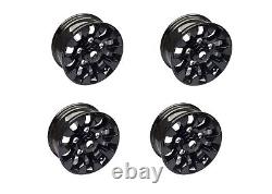 Set Of 5 Sawtooth Style X-tech 16 Alloy Wheels In Black Defender 90+110