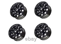 Set Of 5 Sawtooth Style X-tech 16 Alloy Wheels In Black Defender 90+110