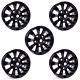 Set Of 5 Sawtooth Style X-tech 18 Alloy Wheels In Black Defender 90+110