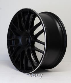 Set of 4 20 AMG C63 Sport Style Alloy Wheels Black Staggered C63