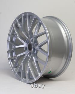 Set of 4 20 Audi R8 V10 Style Alloy Wheels Silver Audi A4 A6 A8 5x112