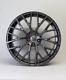 Set Of 4 20 R8 V10 Style Alloy Wheels Gloss Gunmetal Audi A4 A6 A7 A8 5x112