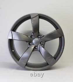 Set of 4 TTRS style 18 Inch Alloy Wheels 5x112 Fit Most VW, SEAT, SKODA, GOLF