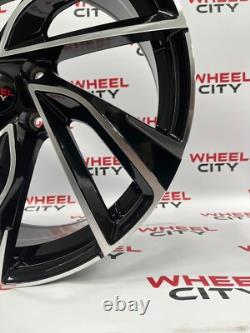 Set of 4x 19 Inch VW Golf Adelaide Style Alloy Wheels Black Polished